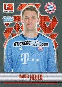 Sticker Manuel Neuer - German Football Bundesliga 2015-2016 n. 316 - Topps