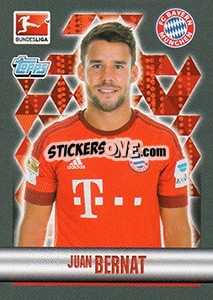 Sticker Juan Bernat - German Football Bundesliga 2015-2016 - Topps