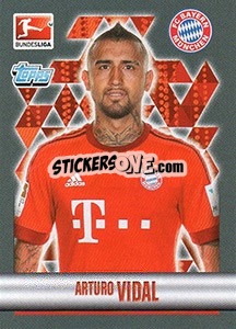 Sticker Arturo Vidal - German Football Bundesliga 2015-2016 - Topps