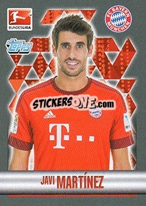 Sticker Javi Martinez - German Football Bundesliga 2015-2016 - Topps