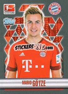 Sticker Mario Götze - German Football Bundesliga 2015-2016 - Topps