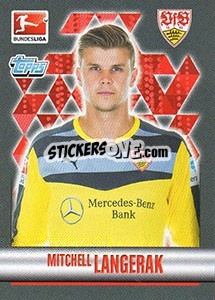 Sticker Mitchell Langerak - German Football Bundesliga 2015-2016 - Topps