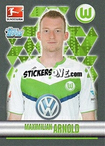 Sticker Maximilian Arnold - German Football Bundesliga 2015-2016 - Topps