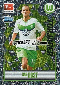 Cromo Bas Dost - German Football Bundesliga 2015-2016 - Topps