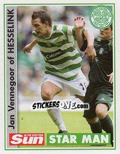 Sticker Jan Vennegoor of Hesselink - Scottish Premier League 2006-2007 - Panini