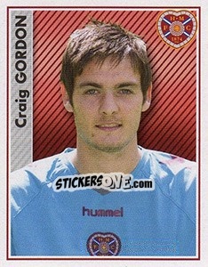 Sticker Craig Gordon - Scottish Premier League 2006-2007 n. 185 - Panini