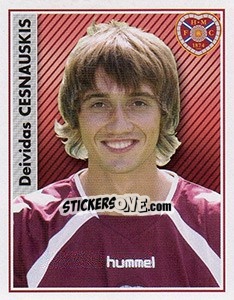 Cromo Deividas Cesnauskis - Scottish Premier League 2006-2007 - Panini