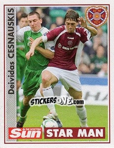 Cromo Deividas Cesnauskis - Scottish Premier League 2006-2007 - Panini