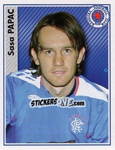 Sticker Sasa Papac - Scottish Premier League 2006-2007 n. 360 - Panini