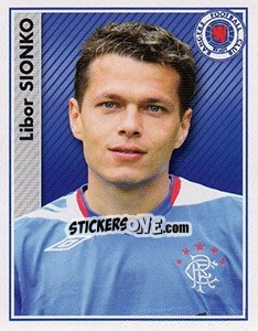 Cromo Libor Sionko - Scottish Premier League 2006-2007 - Panini