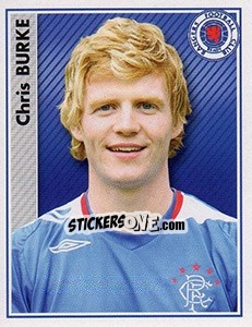Sticker Chris Burke - Scottish Premier League 2006-2007 n. 371 - Panini