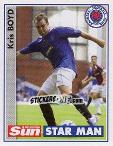 Figurina Kris Boyd - Scottish Premier League 2006-2007 - Panini