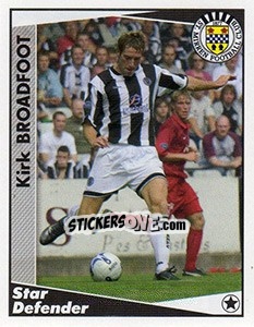 Sticker Kirk Broadfoot - Scottish Premier League 2006-2007 n. 390 - Panini