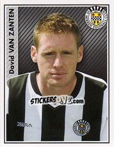 Sticker David van Zanten - Scottish Premier League 2006-2007 n. 394 - Panini