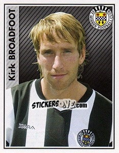 Figurina Kirk Broadfoot - Scottish Premier League 2006-2007 - Panini
