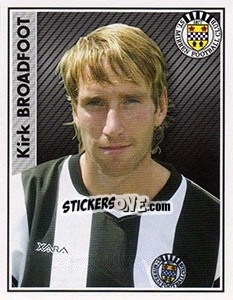 Sticker Kirk Broadfoot - Scottish Premier League 2006-2007 n. 395 - Panini