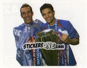 Sticker Fernando Ricksen / Nacho Novo - Scottish Premier League 2006-2007 n. 442 - Panini