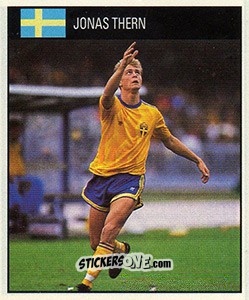 Cromo Jonas Thern - World Cup 1990 - Orbis