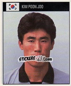 Cromo Kim Poon Joo - World Cup 1990 - Orbis