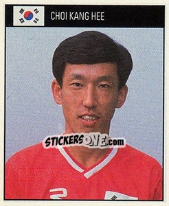 Cromo Choi Kang Hee - World Cup 1990 - Orbis
