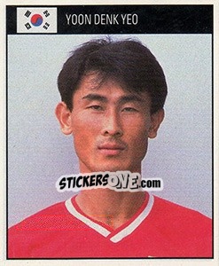 Cromo Yoon Denk Yeo - World Cup 1990 - Orbis