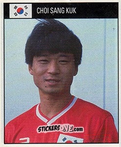 Cromo Choi Sang Kuk - World Cup 1990 - Orbis