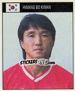 Cromo Hwang Bo Kwan - World Cup 1990 - Orbis