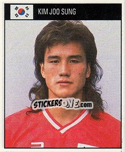 Cromo Kim Joo Sung - World Cup 1990 - Orbis