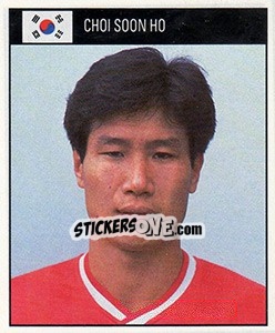 Sticker Choi Soon Ho - World Cup 1990 - Orbis