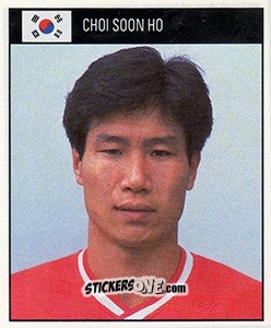 Cromo Choi Soon Ho - World Cup 1990 - Orbis