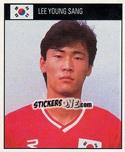 Sticker Lee Young Sang - World Cup 1990 - Orbis