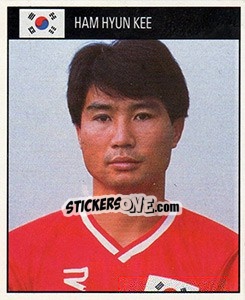 Sticker Ham Hyun Kee - World Cup 1990 - Orbis