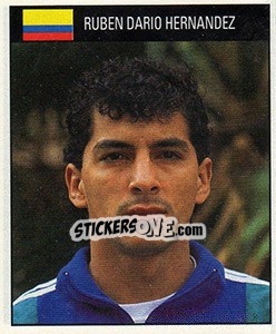 Sticker Ruben Dario Hernandez - World Cup 1990 - Orbis