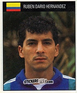 Figurina Ruben Dario Hernandez - World Cup 1990 n. 365 - Orbis