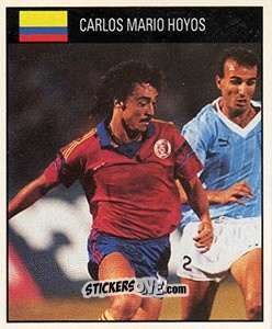 Sticker Carlos Mario Hoyos - World Cup 1990 - Orbis