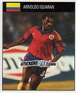 Cromo Arnoldo Iguaran - World Cup 1990 - Orbis