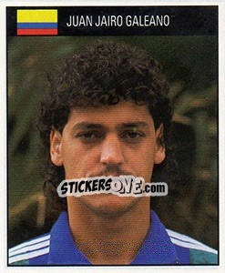 Cromo Juan Jairo Galeano - World Cup 1990 - Orbis