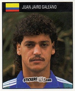 Sticker Juan Jairo Galeano - World Cup 1990 - Orbis