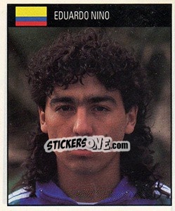 Cromo Eduardo Nino - World Cup 1990 - Orbis