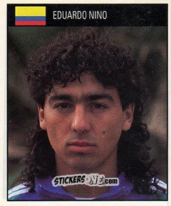 Cromo Eduardo Nino - World Cup 1990 - Orbis