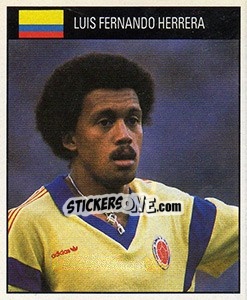 Cromo Luis Fernando Herrera - World Cup 1990 - Orbis