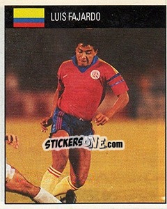 Cromo Luis Fajardo - World Cup 1990 - Orbis