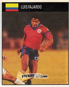 Sticker Luis Fajardo - World Cup 1990 - Orbis