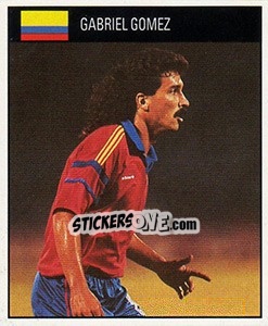 Cromo Gabriel Gomez - World Cup 1990 - Orbis