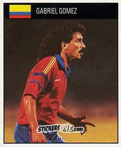 Cromo Gabriel Gomez - World Cup 1990 - Orbis