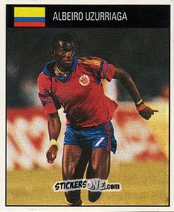 Sticker Albeiro Uzurriaga - World Cup 1990 n. 376 - Orbis