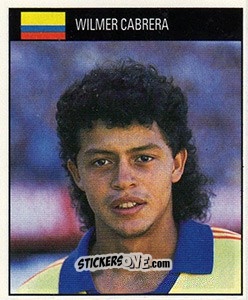 Figurina Wilmer Cabrera - World Cup 1990 n. 377 - Orbis