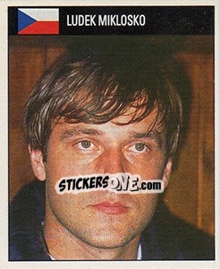 Sticker Ludek Miklosko - World Cup 1990 - Orbis