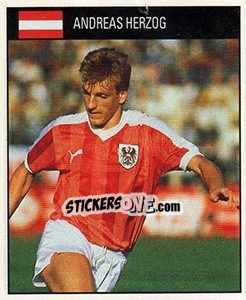 Sticker Andreas Herzog - World Cup 1990 - Orbis
