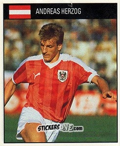 Cromo Andreas Herzog - World Cup 1990 - Orbis